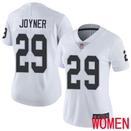 Oakland Raiders Limited White Women Lamarcus Joyner Road Jersey NFL Football #29 Vapor Jersey